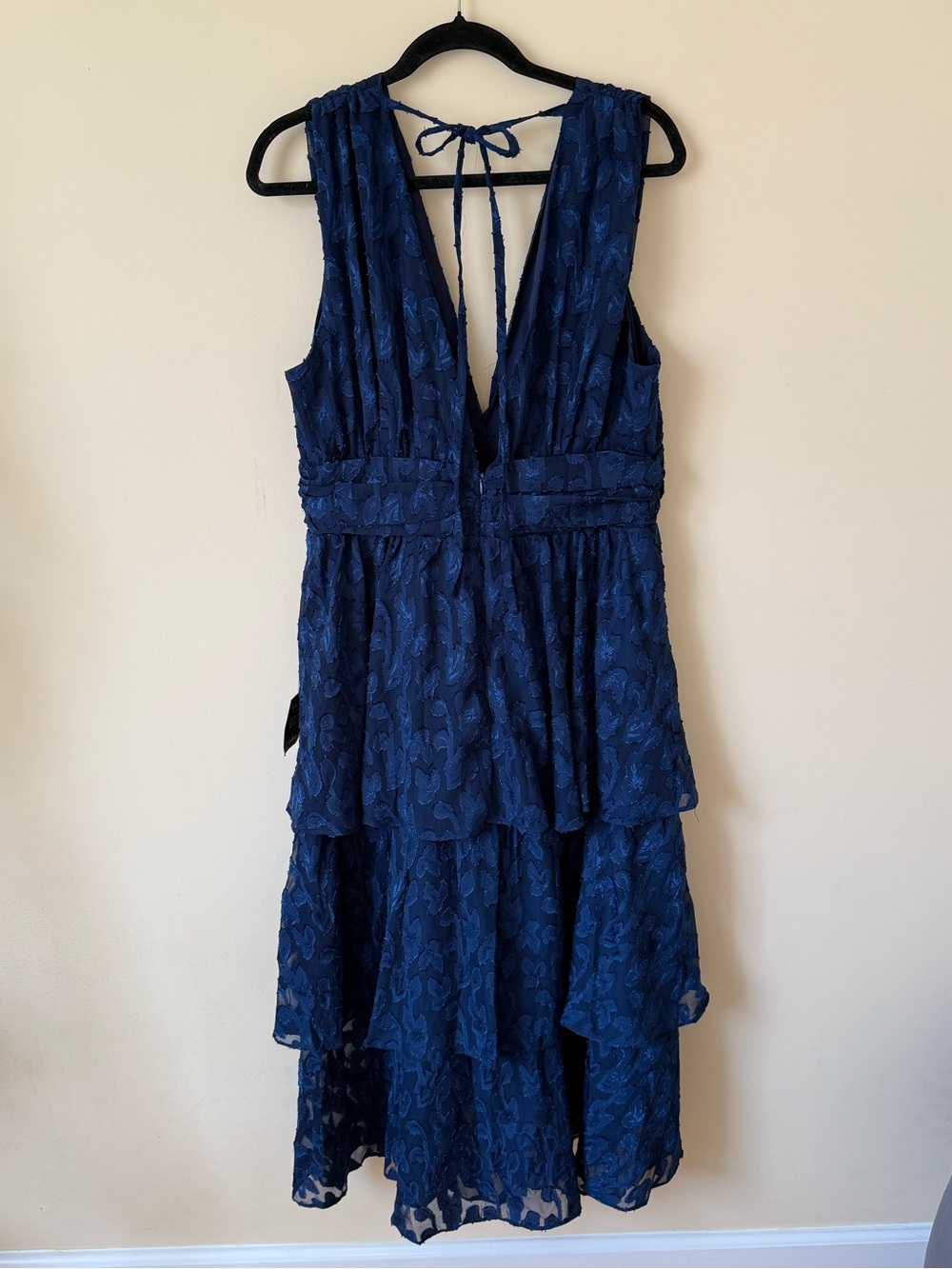 Lulu's Royal Blue V-Neck Layered Dress